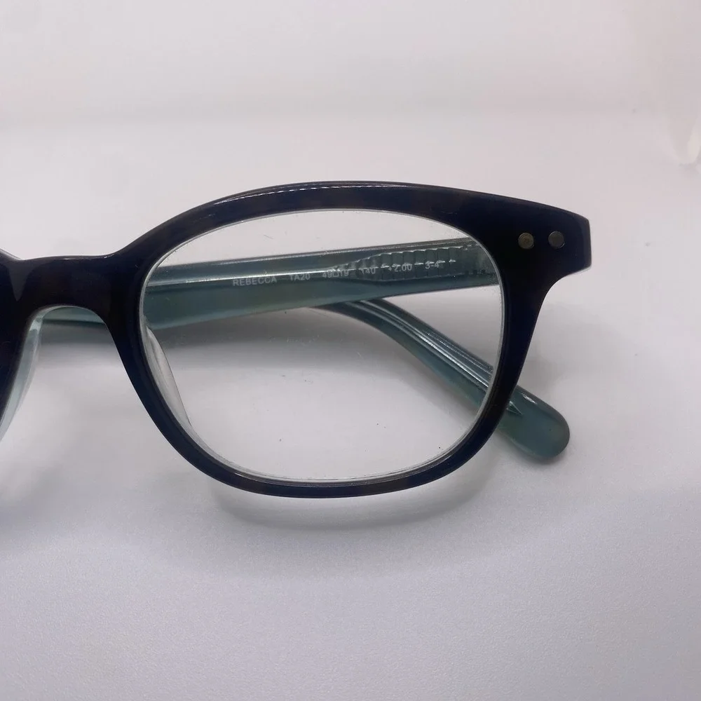 Kate Spade Eyeglasses FRAMES ONLY Rebecca TA20 49-19-140 +2.00 Black Blue 603